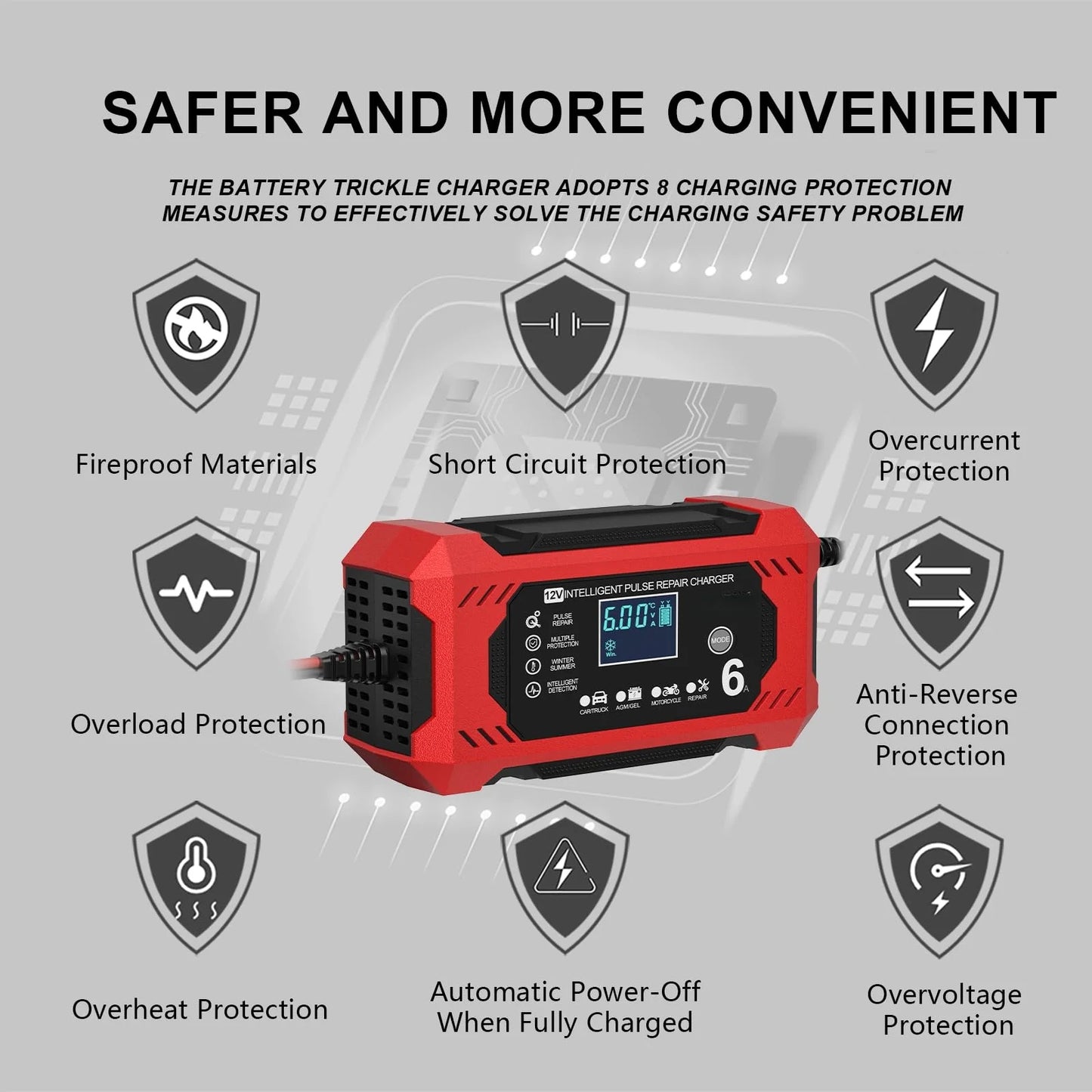 ⚡Second item 60% off 🎉⚡Portable Smart Car Battery Charger