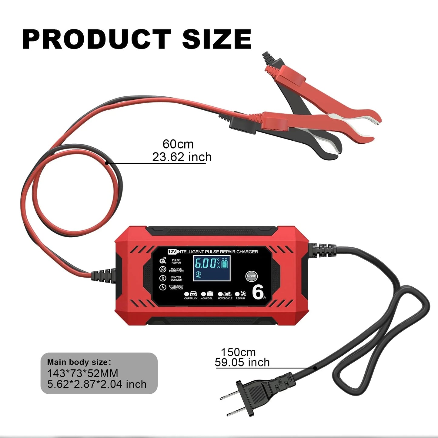 ⚡Second item 60% off 🎉⚡Portable Smart Car Battery Charger