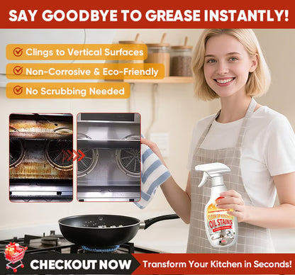 🔥 Heavy-Duty Kitchen Degreaser Foam Cleaner – Blast Grease in Seconds! 🧼